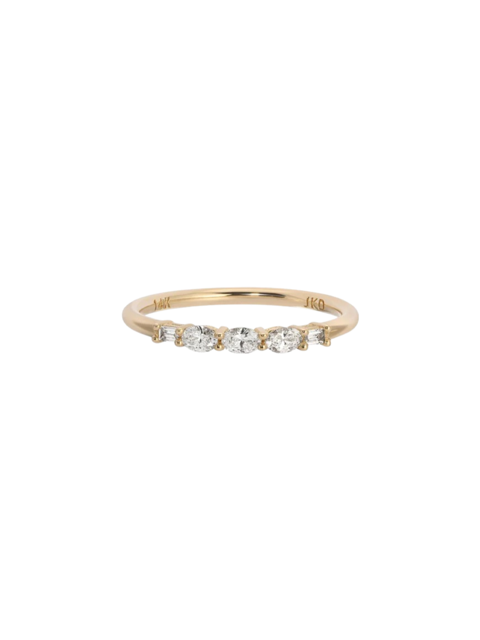 Diamond garland ring